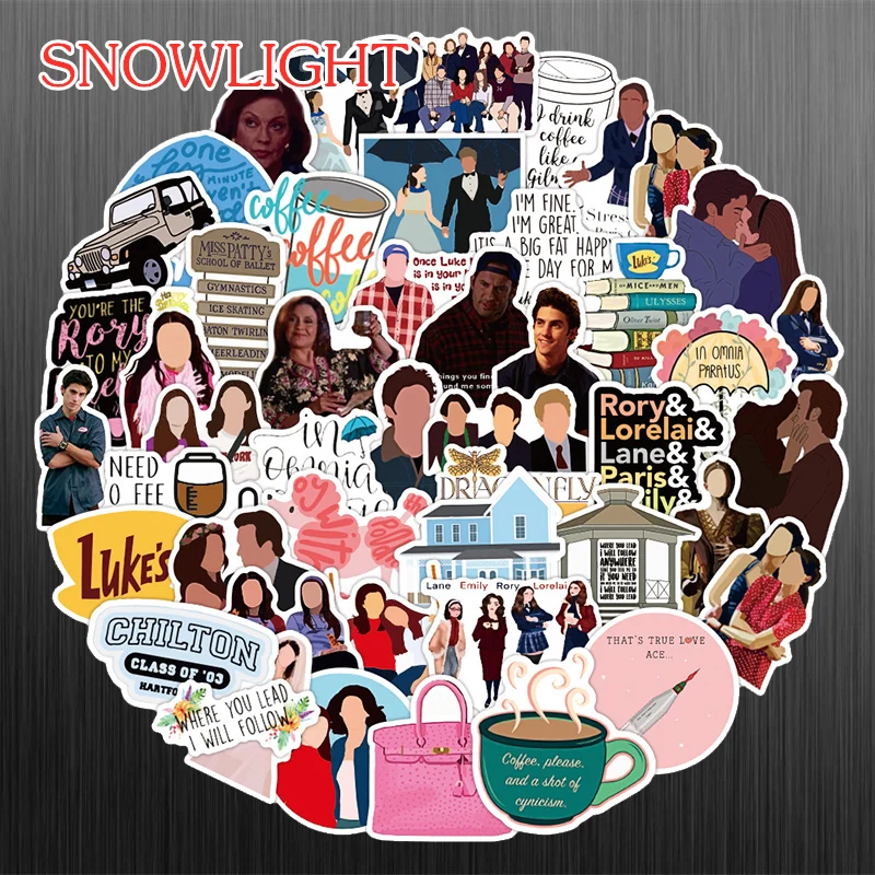 10/50Pcs/set Cartoon TV Gilmore Girls Stickers For Motorcycle Skateboard Bicycle Laptop Computer Suitcase Guitar Car Sticker