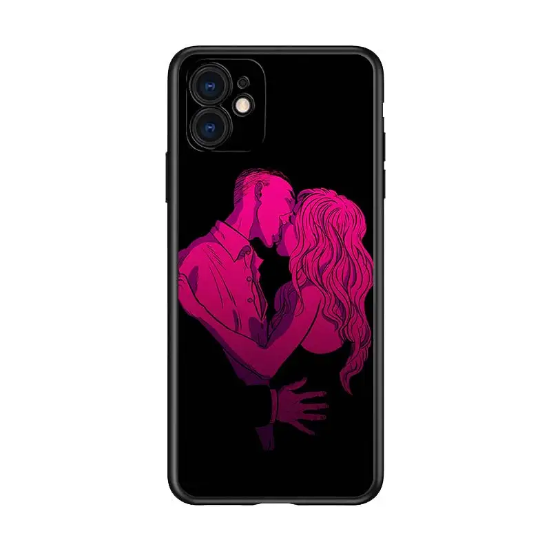 

Hot Girls art for Apple iPhone 12 Pro Max Mini 11 Pro XS Max X XR 6S 6 7 8 Plus 5S SE2020 Soft Black Phone Case
