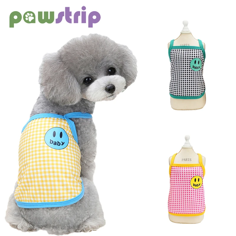 Улыбки для маленьких больших собак жилет Сезон лето футболка Мягкая маленькая