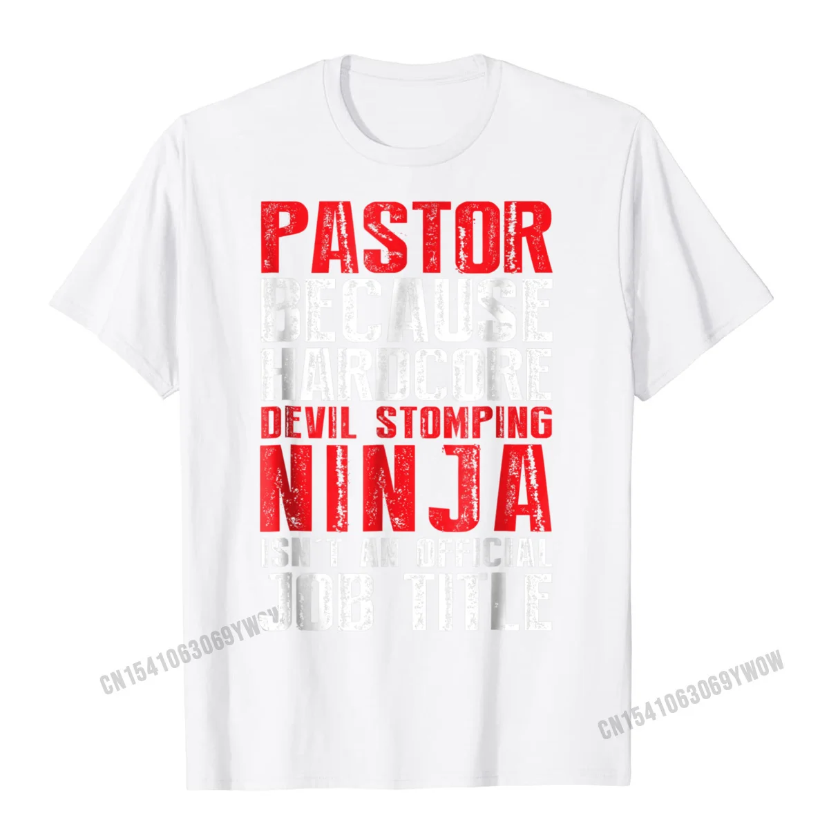 Пастор потому что дьявол стопинг ниндзя Isnt заголовок за работу футболка мужские