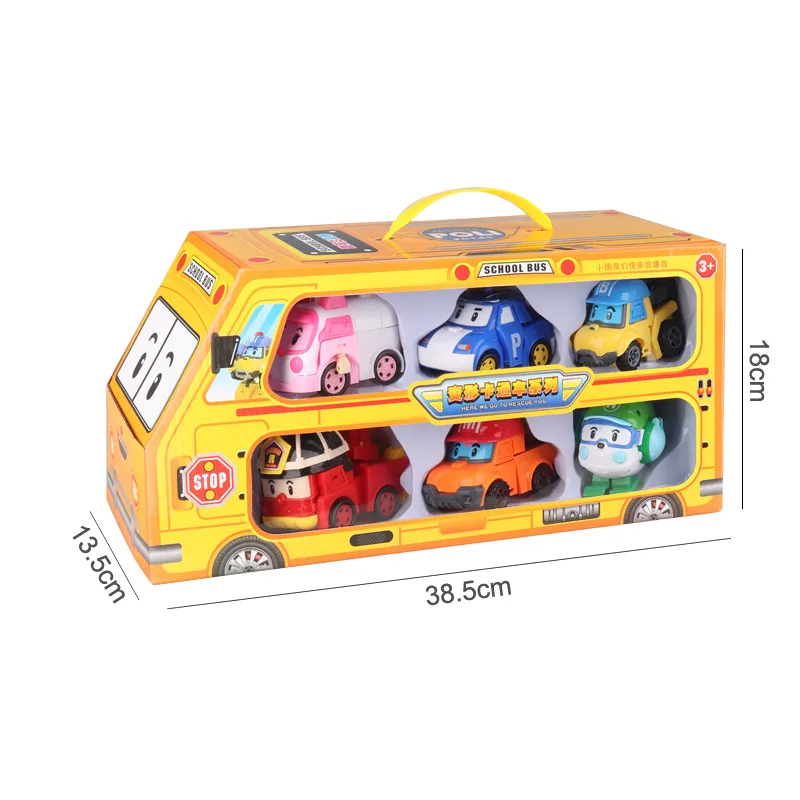 ROBOCAR POLI фигурки животных детские игрушки мини Q версия Poli Полицейская машина
