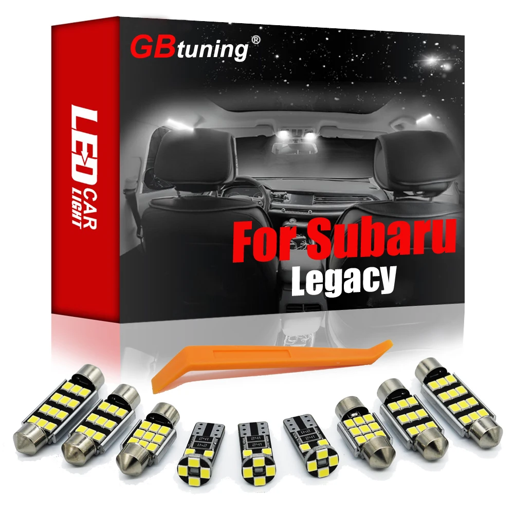 

GBtuning Canbus No Error LED Interior Light Kit 10PCS For Subaru Legacy (1993-2020) Car Indoor Trunk Dome Map Bulb Accessories