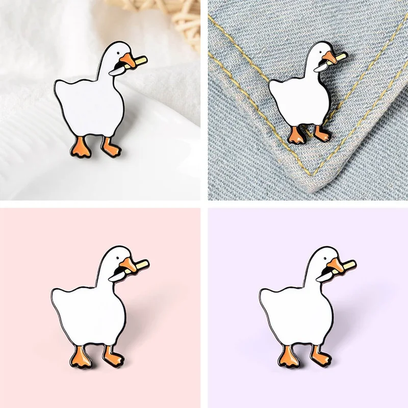 

Fashion Badges Accessories Game Untitled HONK Goose Hard Enamel Brooch Pins Metal Alloy Fashion Jewelry Lapel Pins