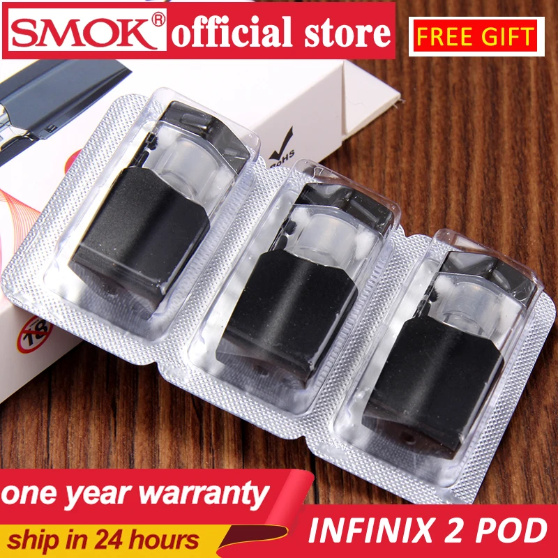 SMOK 3 шт. Infinix 2 мл картридж Pod сменная катушка электронная сигарета атомайзер для