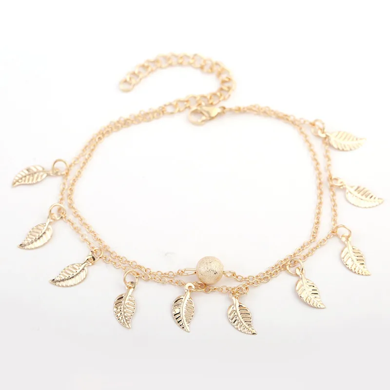 Новый винтажный браслет ювелирные изделия для ног золотой серебряный ножной