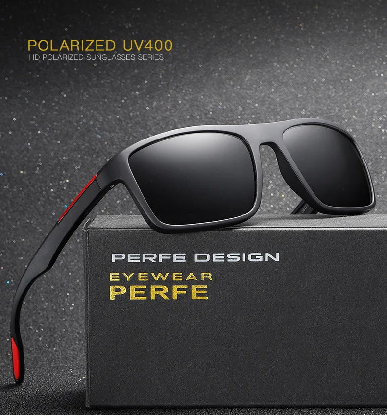 

Rectangular Ultra Light Tr90 Sunglasses Men Polarized Tac 1.1Mm Thickness Lens Driving Sun Glasses Women Sports Cat.3