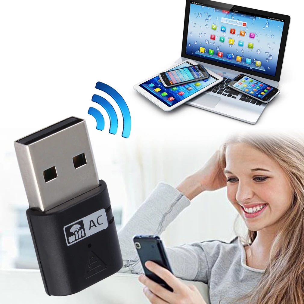 2017 Новинка 600M AC USB 5 ГГц беспроводной AC600M двухдиапазонный 802.11ac Wifi адаптер Wi-Fi сети |