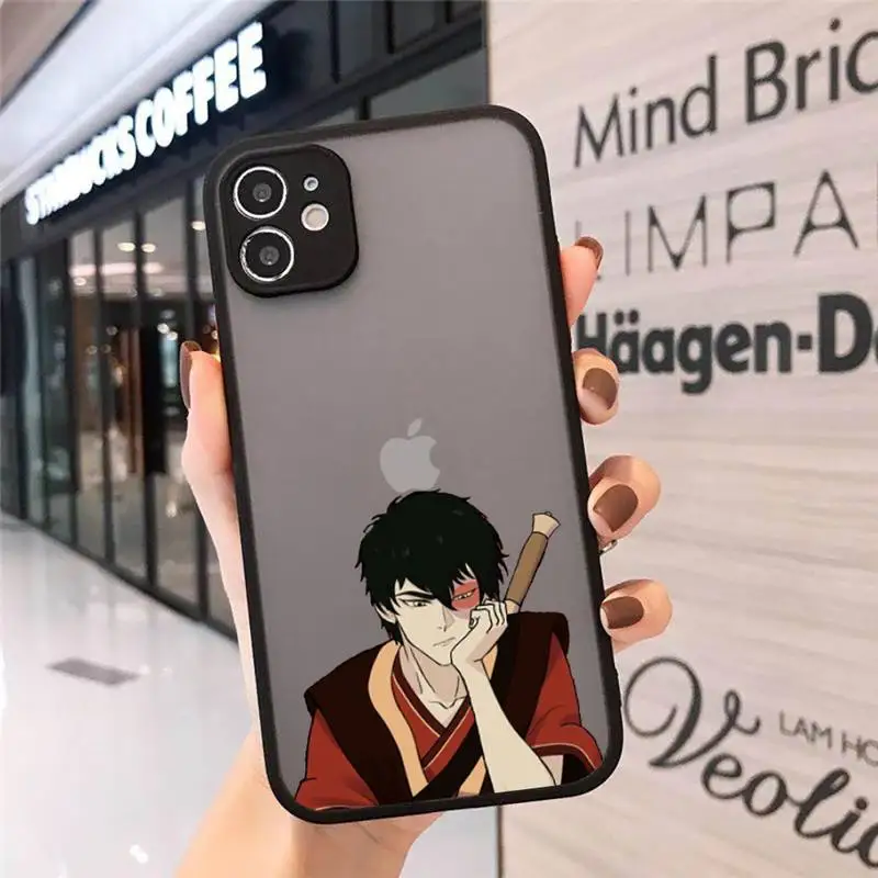 

Avatar the Last Airbender anime Phone Case matte transparent For iphone 7 8 11 12 plus mini x xs xr pro max cover