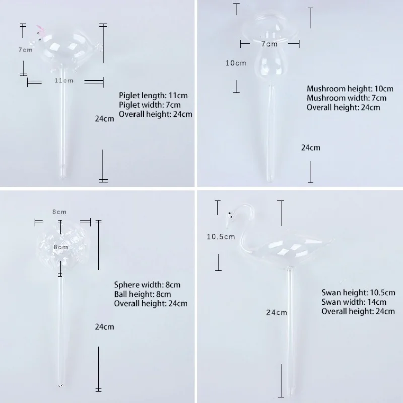 

5 type Automatic Glass Plant Flowers Water Feeder Self Watering Devices Animal Shape Plant Garden Watering Kits #2