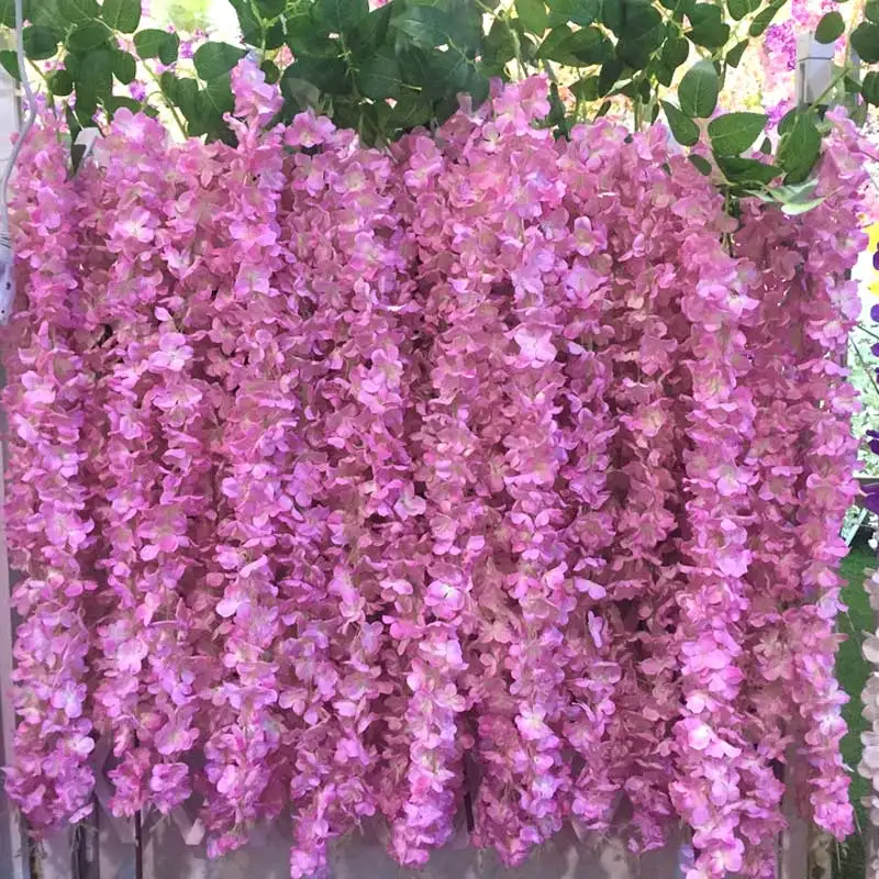 10 шт. ротанговая лоза светло-фиолетового цвета искусственная Цветочная для