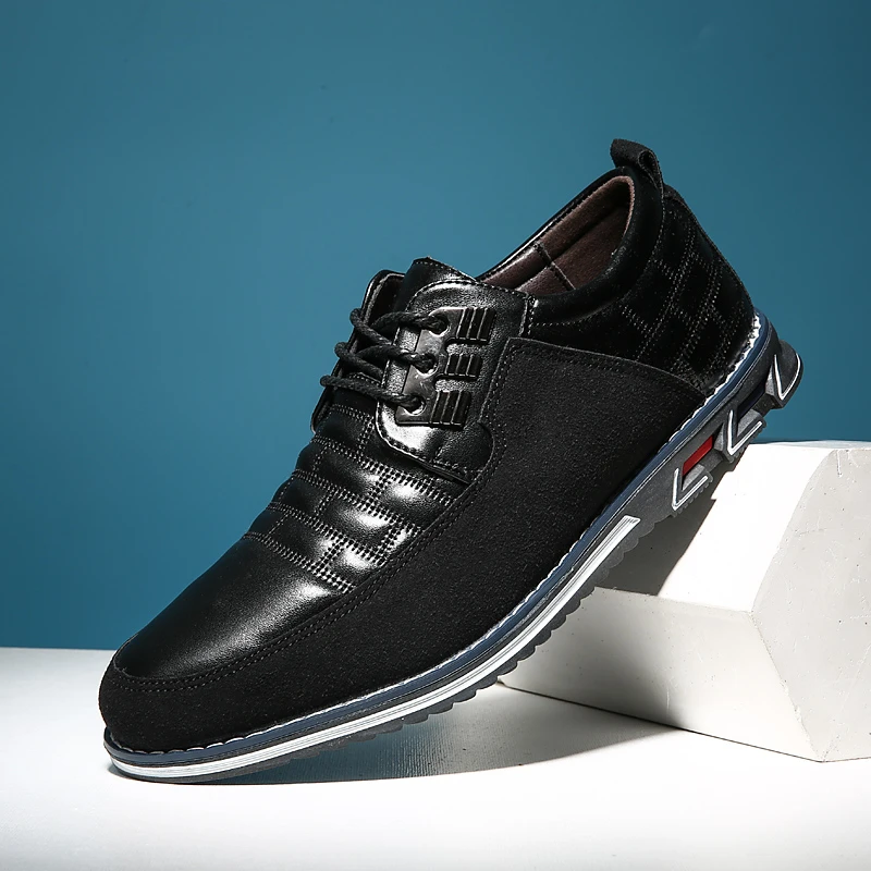 

Vopime NEW Genuine Leather Mens Casual Shoes Loafers Moccasins Breathable Slip On Comfortable High Quality Male Plus Size 38-48