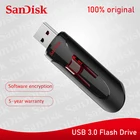 SanDisk Cruzer Glide CZ600 usb3.0 флеш-накопители 16 ГБ 32 ГБ 64 Гб 128 ГБ 256 ГБ Супер Скоростной USB3.0 флеш-накопитель USB 3,0 Флешка U диск