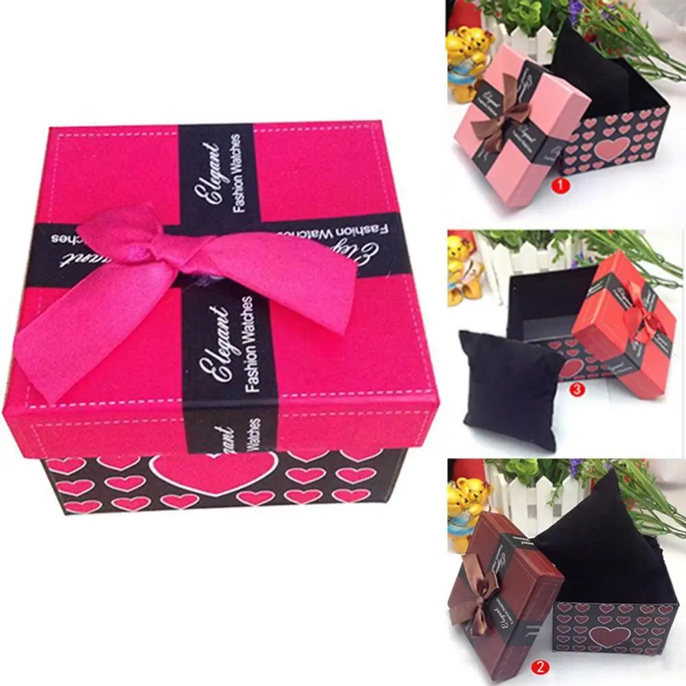 

40% Лидер продаж, модный прочный подарок, браслет, часы, Подарочная коробка для ювелирных изделий, чехол для хранения с подушкой