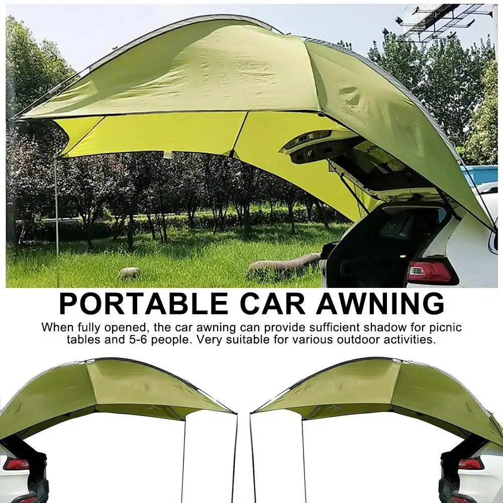 

Car Awning Car Trunk Tent SUV Car Side Awning Roof Top Tent Awning Waterproof UV Tent Rooftop Tent For Outdoor Camping