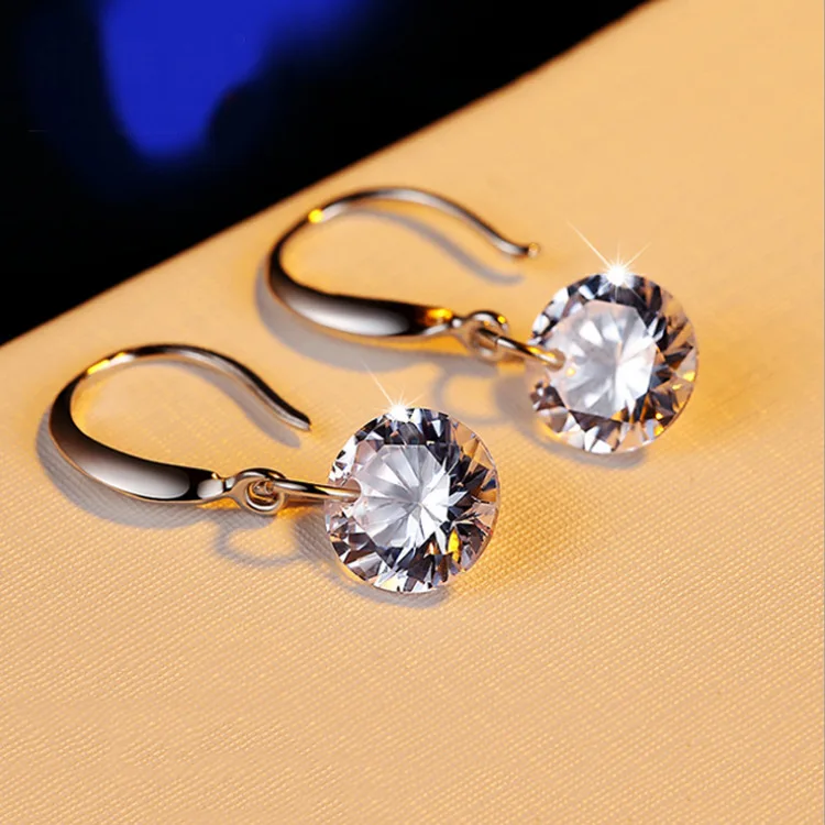 Классические серьги-гвоздики из стерлингового серебра 925 пробы с геометрический