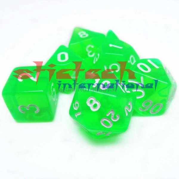 Через dhl или ems 100 комплекты MTG ролевые D & DND поли кости Настольная игра Набор из 7