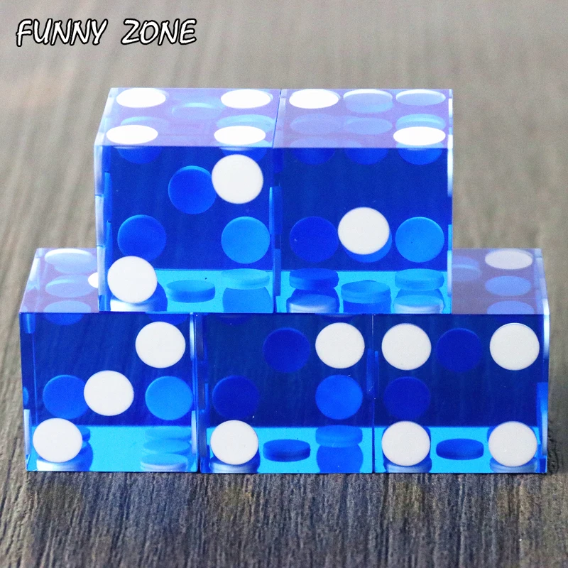 Желтые кости для казино 19 мм класс 1 шт бритвенная кромка полупрозрачная форма со