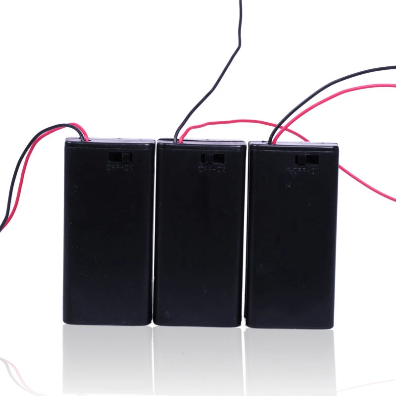5 шт. держатель для батарейного отсека AA чехол хранения с 2 разъемами зарядки