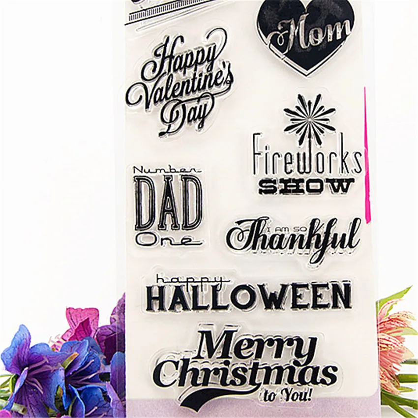 10x20 см праздничные пожелания прозрачный марки силиконовые уплотнения роликовый