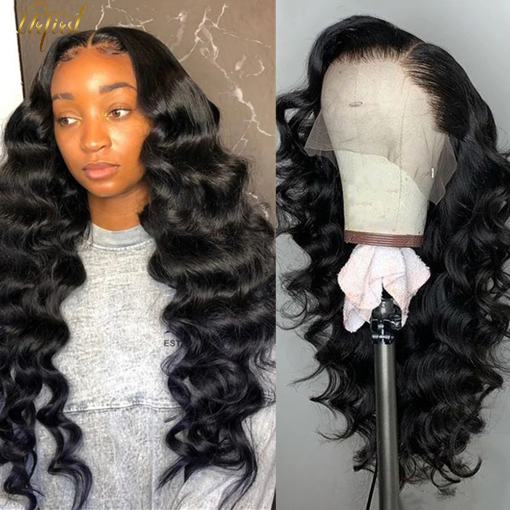 Transparent 5x5 Loose Wave Wig Malaysian Lace Front Human Hair Wigs For Black Women 13x4 Lace Frontal Wig Remy Human Hair Wigs