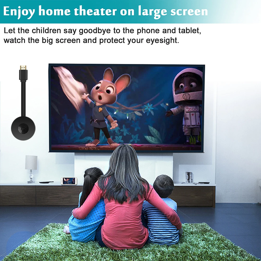 MiraScreen TV Stick Dongle Crome Cast HDMI совместимый Wi Fi дисплей приемник для Google Chromecast 2 Mini PC Android
