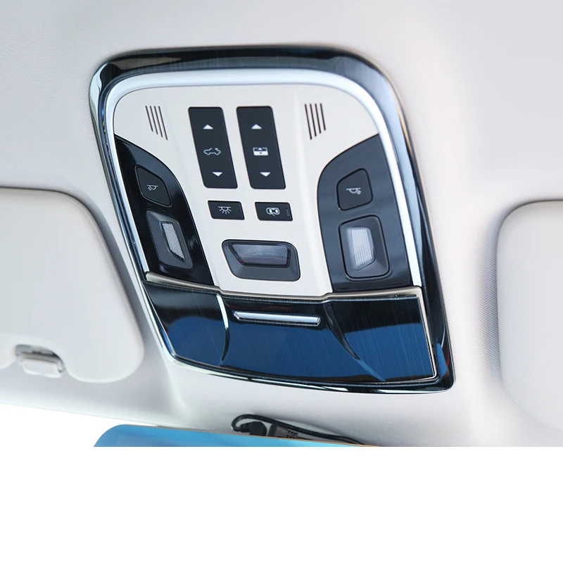 Lsrtw2017 нержавеющая сталь для салона автомобиля Передняя Задняя крыша светильник