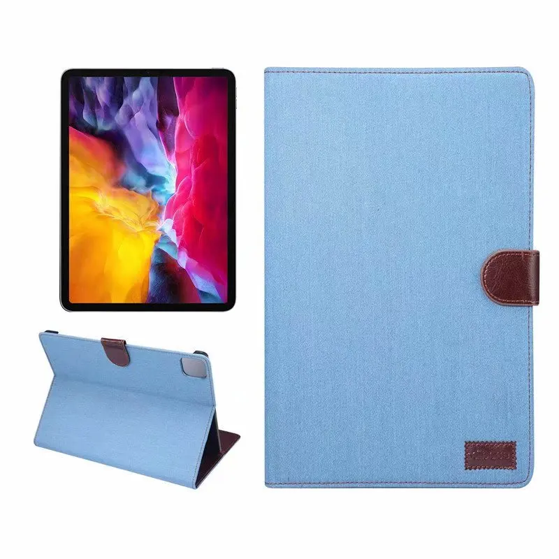 

Tablet Protect Case For Apple New IPad Pro 11 inch 2020 Cowboy PU Leather Smart Sleep Wake Up Flip Stand Cover Funda +pen