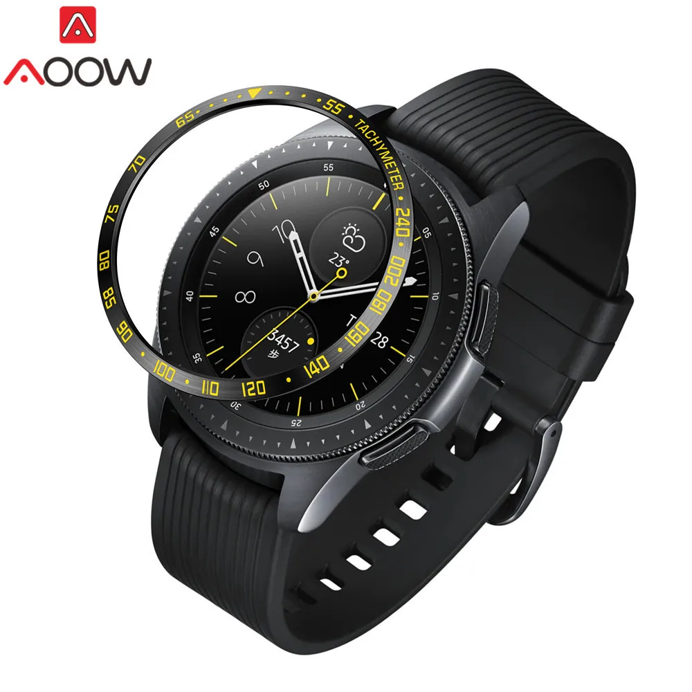 Ободок кольцо стиль для samsung Galaxy Watch 42 мм/шестерни Спорт клейкая крышка против царапин Нержавеющая сталь защита аксессуары