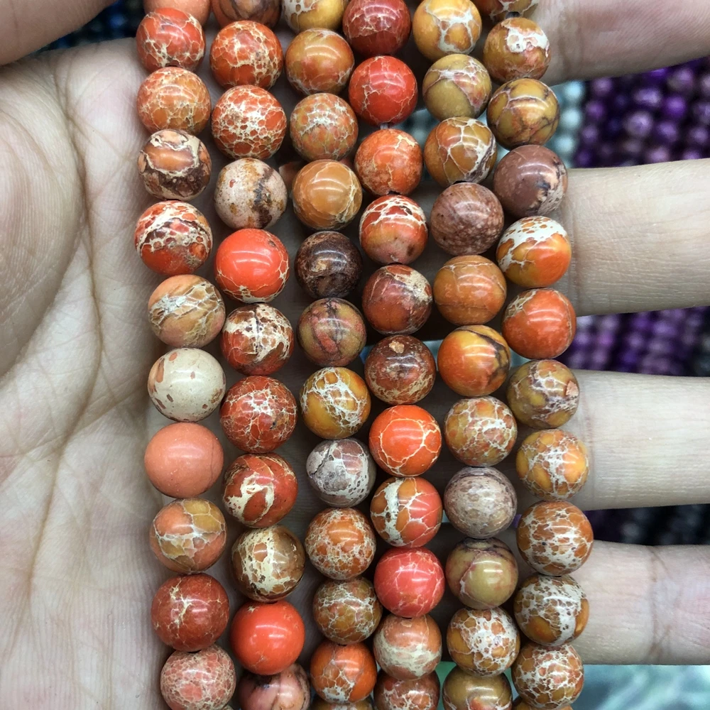 Оптовая продажа подлинный оранжевый бриллиант 6 мм 8 10 12 Круглый драгоценный