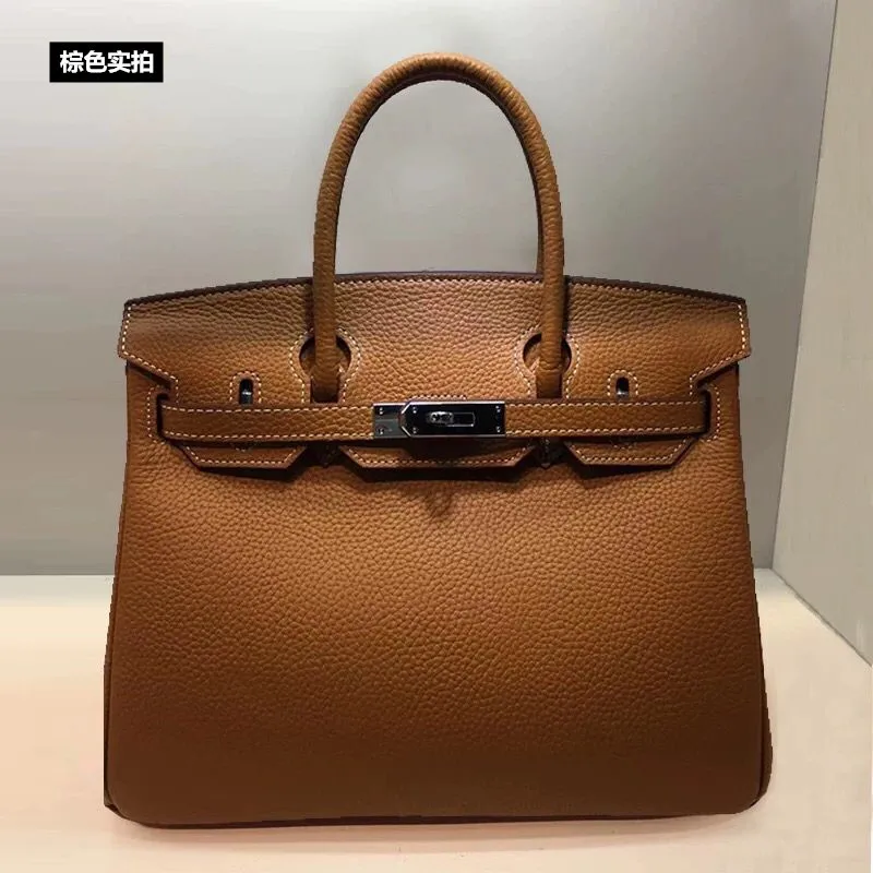 

2021 New Men's Bag Handbag Men's Leather Cross Style Briefcase Business One Shoulder Crossbody Simple Business Bag BBQX63-BBQX65