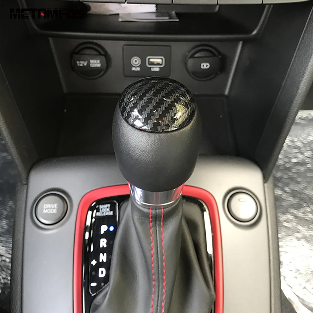 Для hyundai Kona Encino Kauai SUV 2018 2019 углеродное волокно центральный контроль