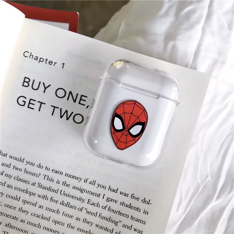 Зеленый Чехол Marvel с изображением Капитана Америки, супергероя, чехол для Apple Airpods, Человека-паука, милый беспроводной Bluetooth чехол для наушников - Цвет: Зеленый