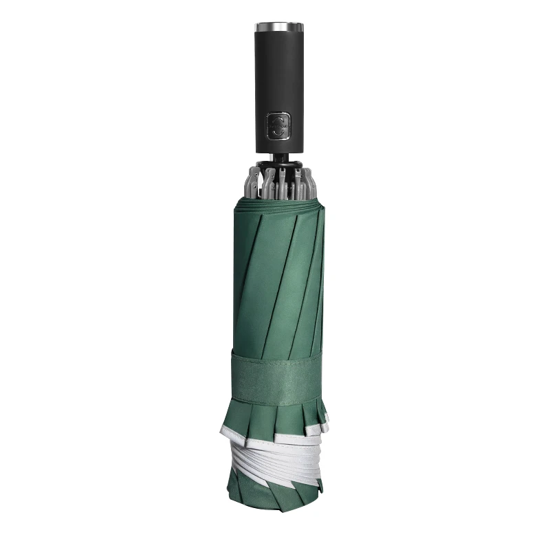 Уличный автоматический зонт 10k с ребрами складной логотипом под заказ защитой от