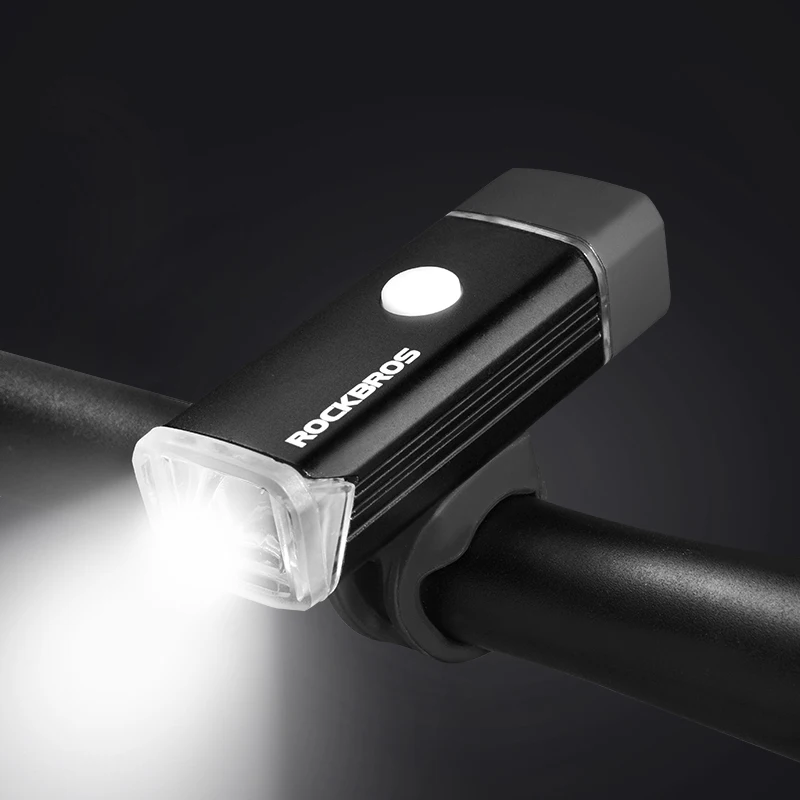 ROCKBROS USB Rechargeable Bicycle Front Light Waterproof MTB Road Bike Flashlight Headlight Lamp Cycling Accessories | Спорт и