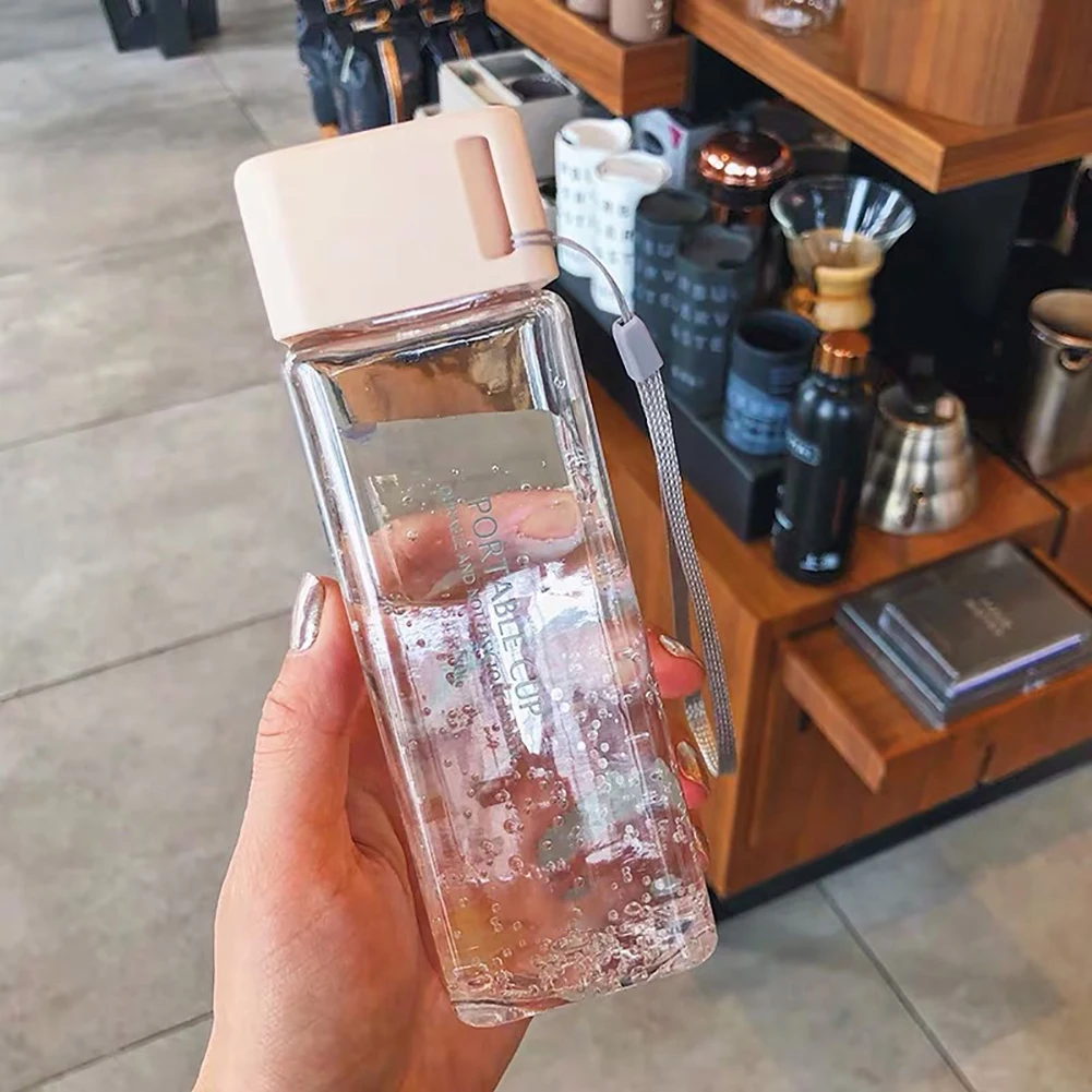 Уличная Дорожная Спортивная бутылка для воды 300 мл прозрачный пластиковый