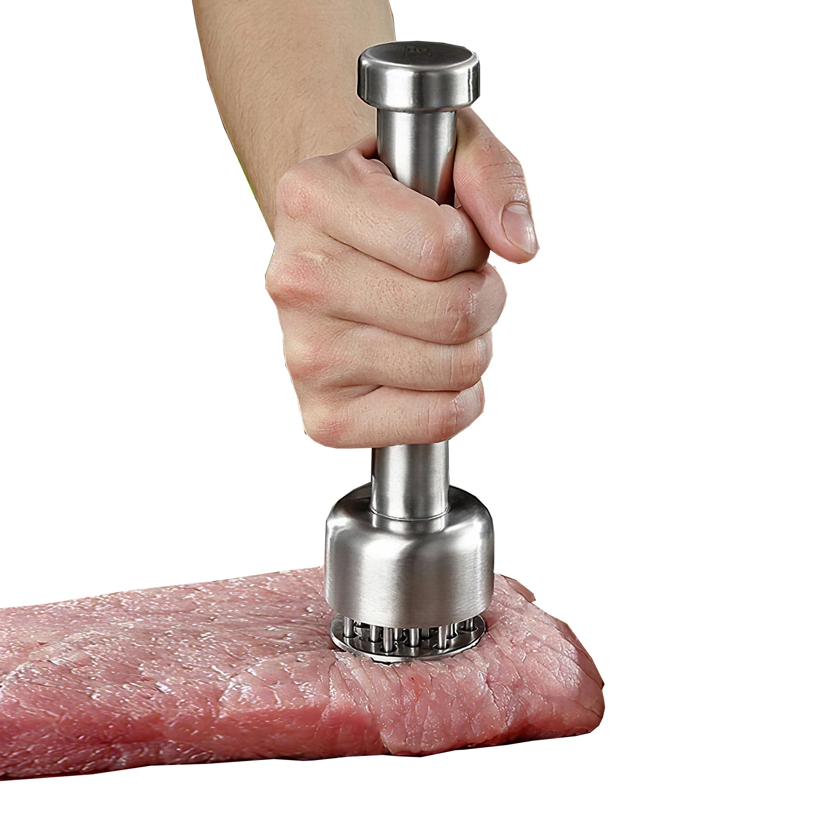 

Kitchen Stainless Steel Gadget Meat Tenderizer Needle Steak Pork Chops Loose Household Meat Hammer Food Cooking Meat Tool