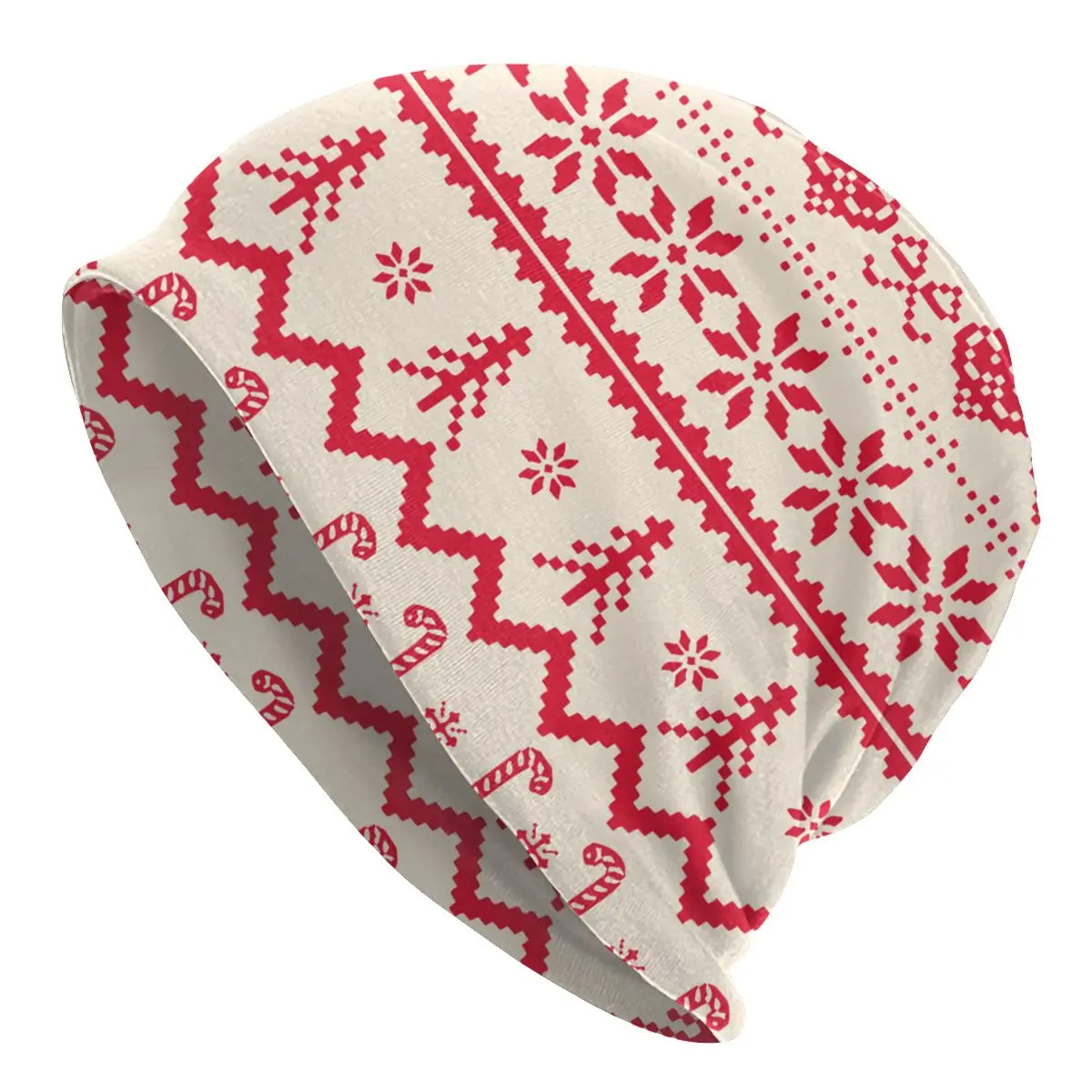 

Knitted Christmas Cap Hip Hop Cool Street Skullies Beanies Hats Unisex Men Women's Adult Winter Warm Dual-use Bonnet Knitted Hat