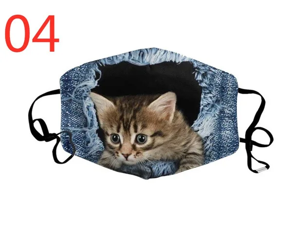 

Fashion Women Scarf 3d dog Printing Printed 1pc Mondmasker Mascara Masques Scarf Mascherine Mondkapjes Halloween Cosplay Mask