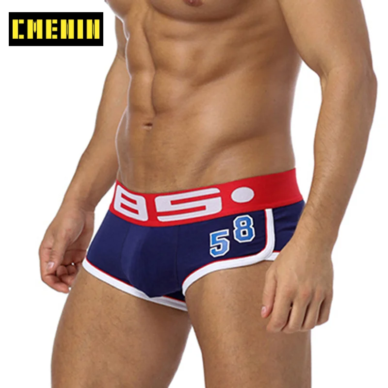 Трусы BS хлопковые с логотипом мягкое сексуальное нижнее белье для мужчин боксеры