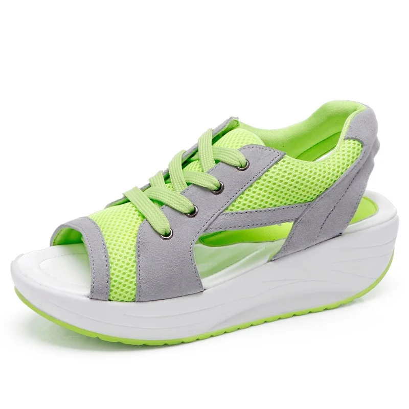 Женские сандалии WDZKN на толстой подошве удобные повседневные туфли с открытым