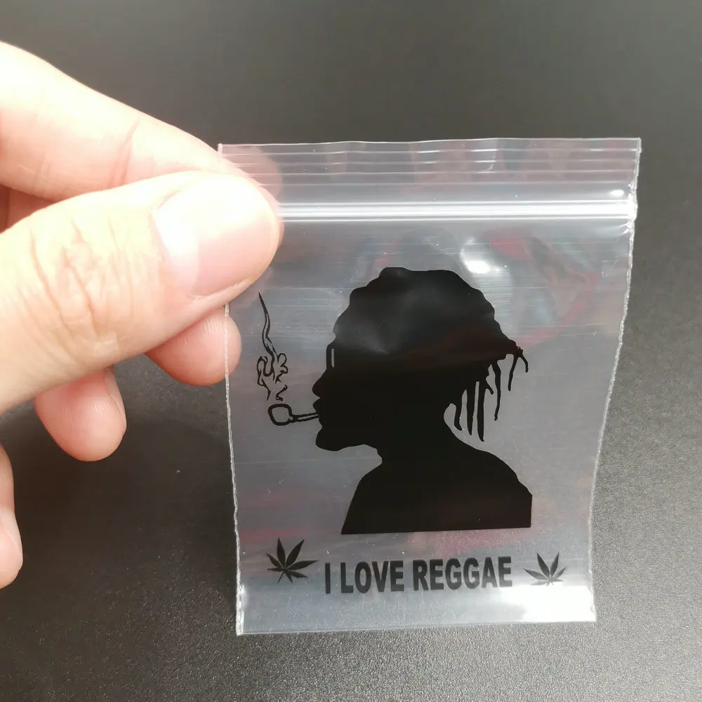 Пакеты с рисунком регги прозрачные табачные герметичные пакеты для хранения 6X8