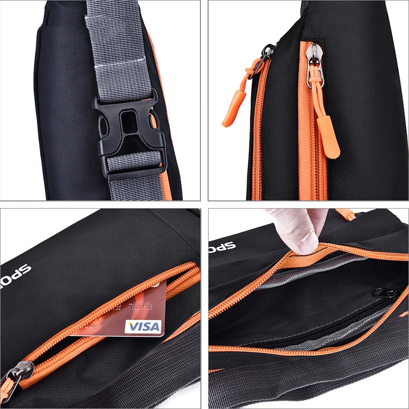 Waterproof Waist Pack Women Sports Running Waist Bag For Men Mobile Phone Holder Belt Bag Gym Fitness Travel Pouch Chest Bags images - 6