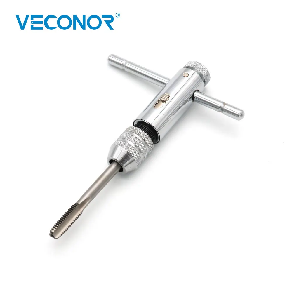 VECONOR 8pcs Reversible Ratchet Tap Wrench Kit with 7pcs Taps Screw Thread Machine Tool Holder | Инструменты