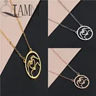 QIAMNI ожерелье с подвеской в виде надписи Я люблю тебя