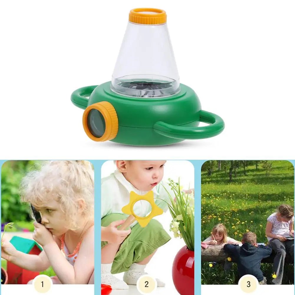 

4X насекомое кормовые экспериментальное наблюдение Лупа в коробке Детские обучающие игрушки для детей для наблюдения способности