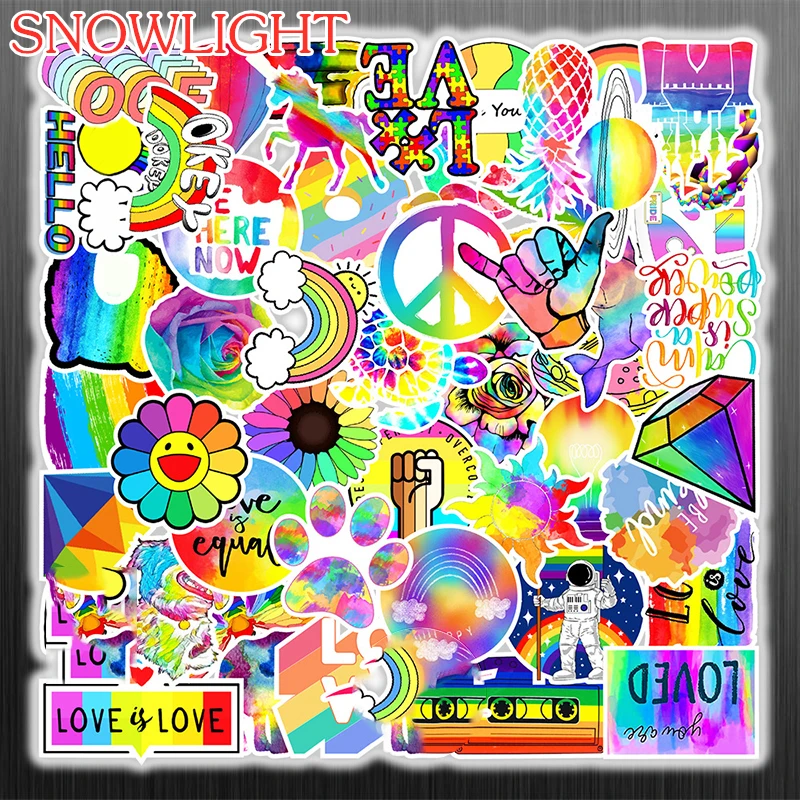 

10/50Pcs/set Cartoon Rainbow Mixed Graffiti Stickers For Laptop Diy Decals Helmet Case Gift Luggage Mixed Phone Skateboard