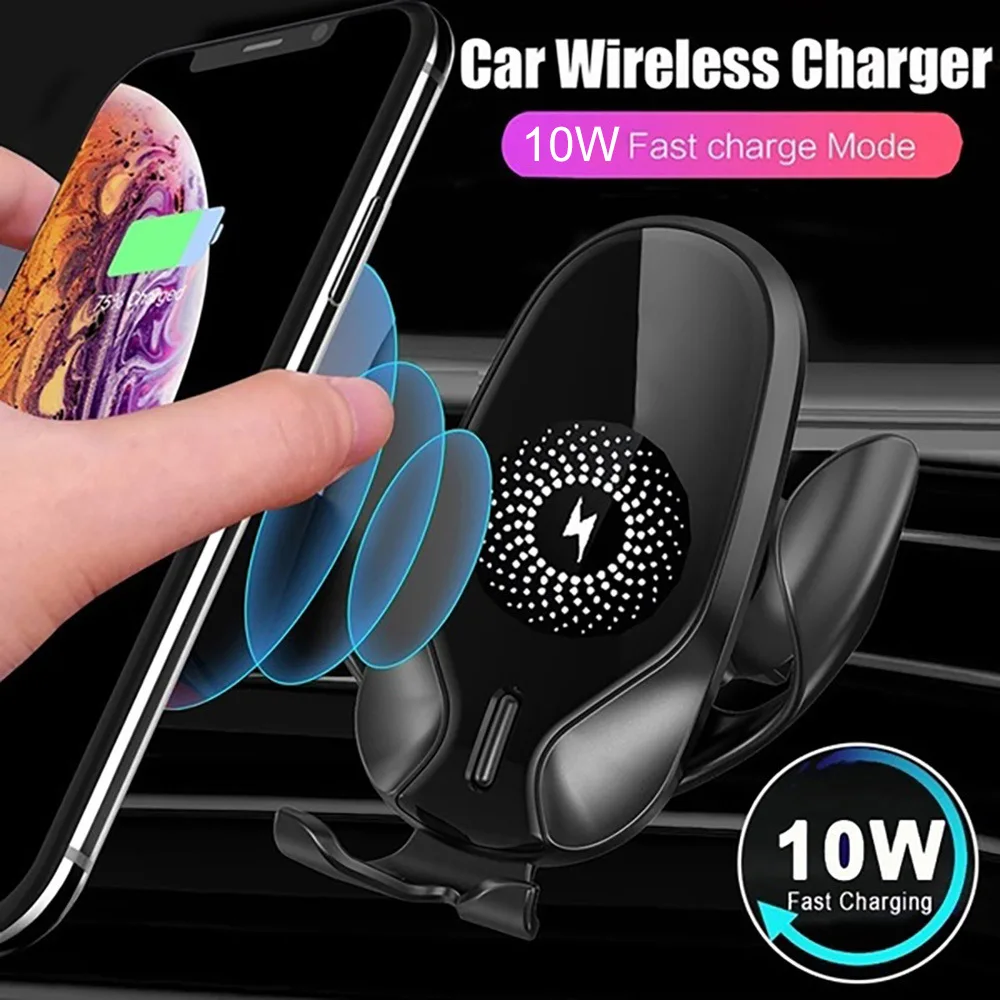 

FDGAO 15W Wireless Car Charger Mount for iPhone XS XR X 8 11 Pro Max Samsung S10 S20 Fast Charging Gravity Clamping Phone Holder