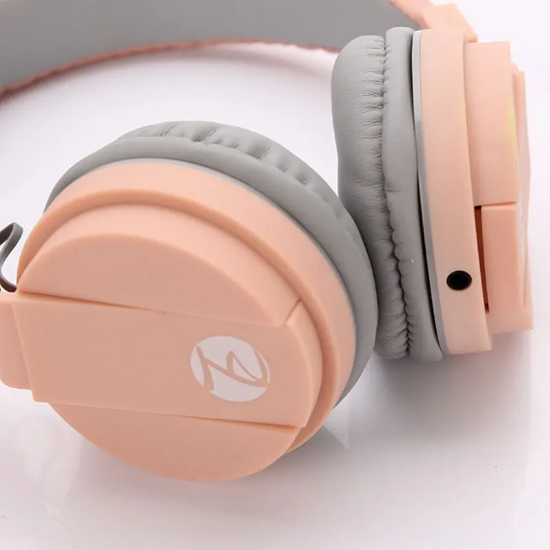 Симпатичные розовые наушники карамельных цветов новинка 2020 стильная детская