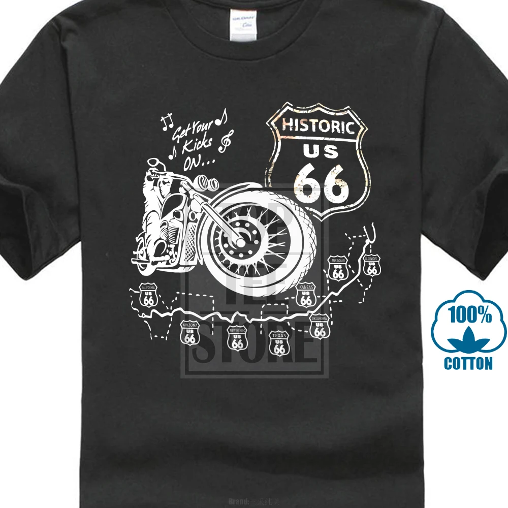 Мужская футболка с легендой о историческом шоссе Route 66 | одежда