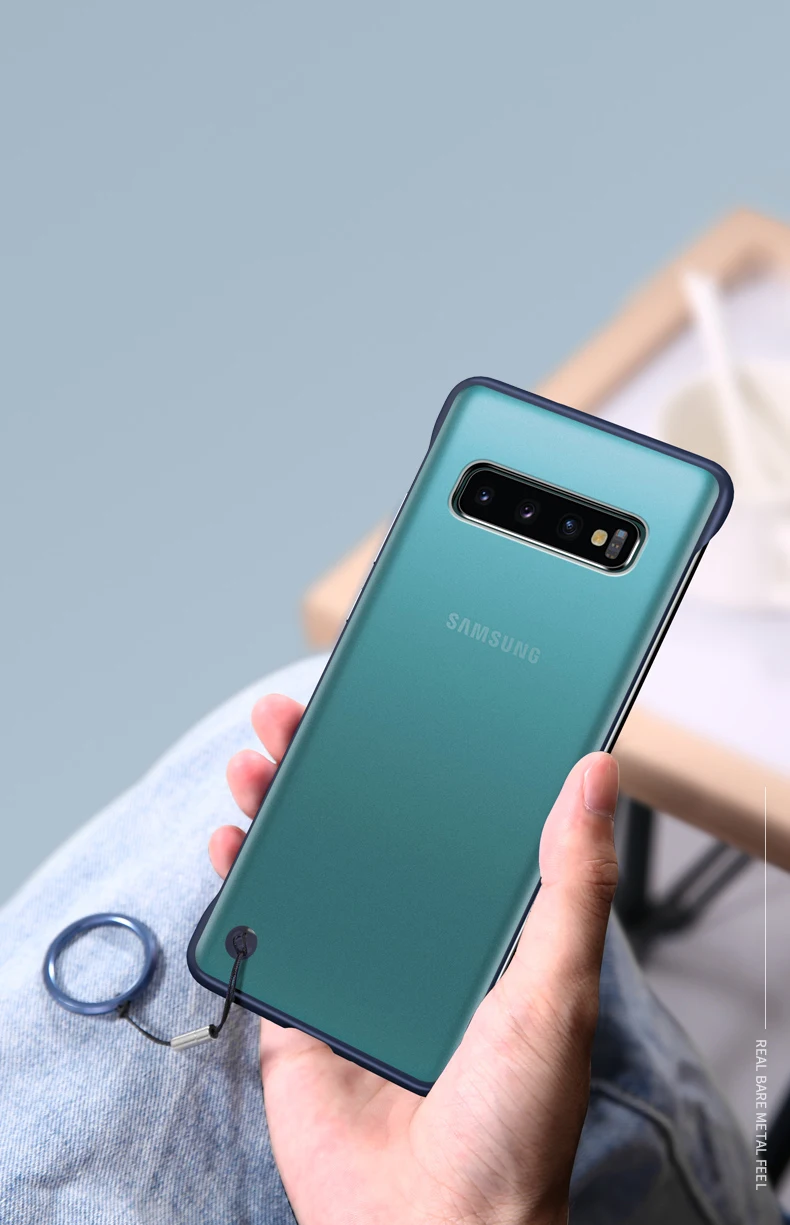 Прозрачный матовый чехол без оправы для samsung Galaxy S8 S7 S9 S10 Plus S10E S10 Lite чехол для samsung Galaxy Note 8 9 чехол